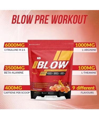 Limitless Pharma Blow Pre Workout Powder | Increased Energy Nitric Oxide Booster Enhanced Endurance Focus | L-Citrulline Beta-Alanine L-Arginine Caffeine | 50 Servings (Nerdz Punch) Nerdz Punch 50 Servings (Pack of 1) - Buy Online on GoSupps.com