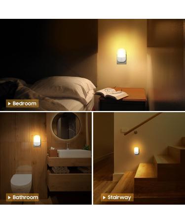 LED Night Light Socket with Twilight Sensor | 5 Adjustable Brightness & 3 Modes | Perfect for Kids' Rooms Bedrooms Kitchens Hallways & Stairs | 3000K Warm White - Buy Online on GoSupps.com
