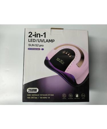 LKE UV Nail Lamp 268W Gel Nail Dryer with Automatic Sensor, 4 Timer Settings - Home & Salon Use | LED UV Lamp for Gel Nails - 21*23cm, White - Buy Online on GoSupps.com