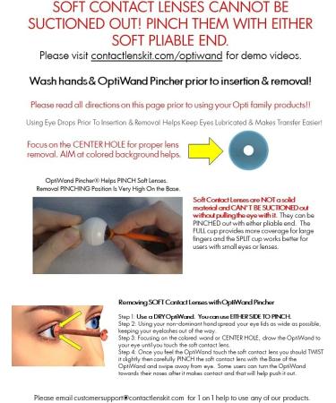OptiWand Pincher Soft Contact Lens Tool - Insertion and Removal Device - Buy Online on GoSupps.com