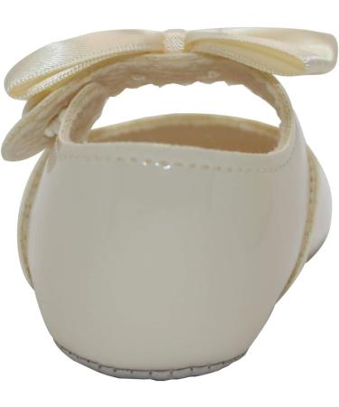 Pram Shoes for Baby Girls - Soft Sole, Made in Britain - Ivory, Size 3 UK - Buy Online on GoSupps.com