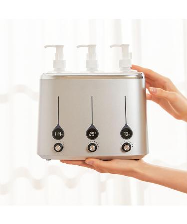 Massage oil warmer massage oil warmer 3 bottles adjustable temperature lotion cream heated for beauty salon spa supply EU connector 220 V