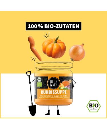 Little Lunch Organic Pumpkin Soup | 100% Organic Vegan Gluten-Free No Added Sugar | 6 x 350ml | Premium Quality - Buy Online on GoSupps.com
