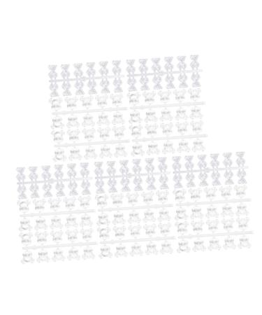 minkissy 3 Para U as Nail Nail Polish Tools Nail Color Nail Color Display Bow Nail Color Display Tool Play Board Sample Bear Japanese