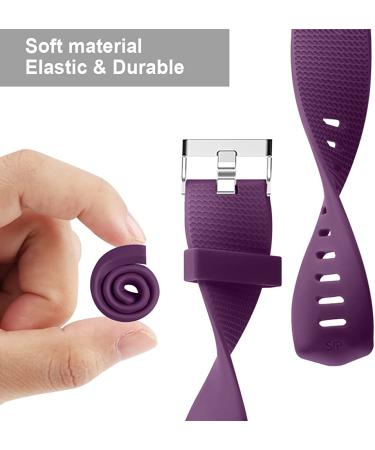 Tobfit Sport Bands Compatible with Fitbit Charge 2  4 Pack  Replacement Wristbands for Women Men  Small/Large Black/Plum/Blue/Grey Small - Buy Online on GoSupps.com