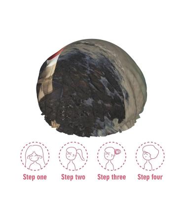 Lighthouse in Water Printed Shower Cap - Waterproof Bath Cap for Women - Fits All Head Sizes and Hair Textures - Buy Online on GoSupps.com