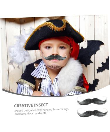 NOLITOY 2pcs Halloween Beard Wig Dreses Lifelike Beard Costume Halloween Cosplay Beards Prom Elder Handlebar - Buy Online on GoSupps.com