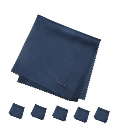 6 Pack 11 x11 Extra Large Microfiber Eyeglass Cleaning Cloths Premium Microfiber Glasses and Screen Cleaner