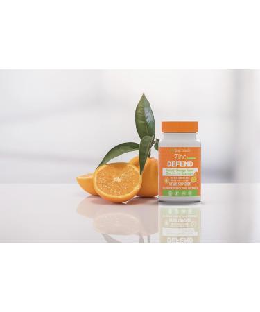 Basic Brands Zinc Orange Defend - 100 Lozenges - Natural Orange Flavor Zinc Lozenges - Immune Boost Cold Relief Non-GMO Zinc Acetate & Vitamin C - 2-Pack Orange 100 Count (Pack of 2) - Buy Online on GoSupps.com