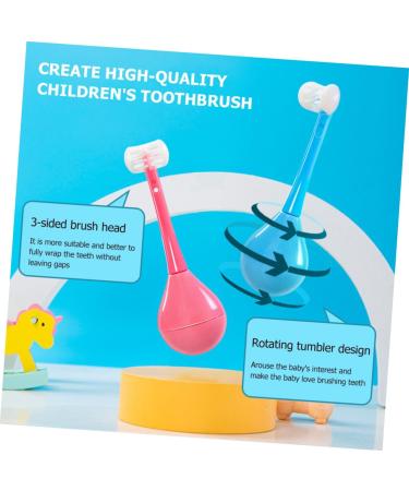Ultechnovo 2-in-1 Tumbler Toothbrush for Kids | 360 Cleaning | Soft Baby Dental Care | Safe Healthcare for Toddlers - Buy Online on GoSupps.com