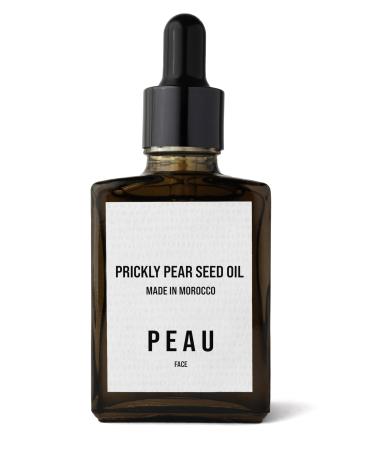 PEAU Organic Prickly Pear 30ml 100% Pure | Moroccan Prickly Pear for Hair Face & Skin | Natural Cold Pressed Carrier Oil - Certified Organic