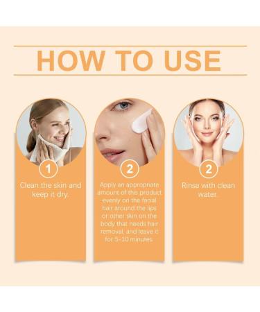 Lot de 2 cr mes d' pilation pour le visage pour femme pour peaux sensibles pilation de la l vre sup rieure sans douleur et douce pour le visage et le corps pour tous les types de peau 2 pi ces. - Buy Online on GoSupps.com