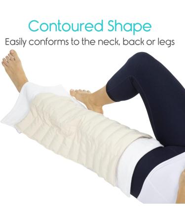 Vive Hydrocollator Contour Neck Pack - Portable Moist Heating Pad for Neck and Shoulder Pain Relief - Ideal for Arthritis, Strains, and Sprains - Muscle Stiffness Recovery and Relaxation Support - Buy Online on GoSupps.com