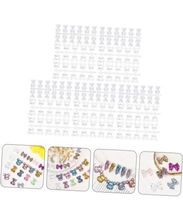 HONMEET 3 Nail Tools Nail Polish Tools Manicure Tools Bear Nail Color Display Tool Clear Nail Color Displaying Tool Bow Nail Color Displaying Tool Play Board Sample Bear Bow Tie - Buy Online on GoSupps.com
