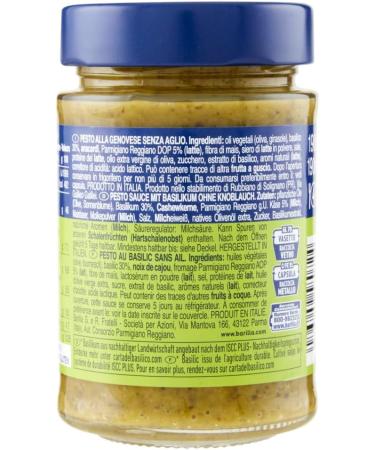  Italian Gourmet E.R. Barilla Pesto alla Genovese Senza Aglio 3-pack of gluten-free pasta sauces 190g Our classic with 100% Italian basil and no garlic + gourmet Italian polpa 400g - Buy Online on GoSupps.com