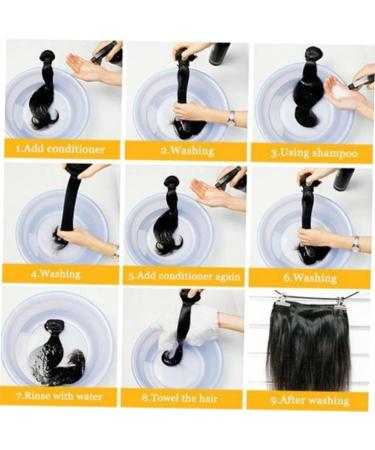 minkissy Clip in Hair Extensions Brown Hair Ties Black Cosplay Wig Extension Hair Clips Black Hair Extensions Remy Hair Extensions Hairpin Headband Hair Piece Curly Miss Black Beaded - Buy Online on GoSupps.com