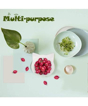 Comsmart Anti-Slip Cat Bowl - Double Pet Feeding Bowl in White/Grey - Buy Online on GoSupps.com