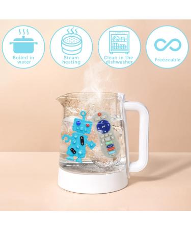 Myvikcar Remote & Robot Teethers + 2PCs Silicone Toy Safety Straps - Buy Online on GoSupps.com