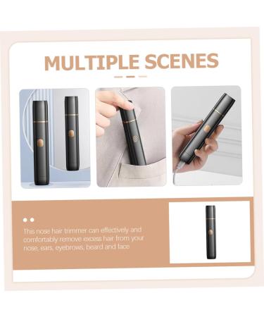 NOLITOY Waterproof Nose Hair Trimmer for Men | Dual-Use Hair Removal & Beauty Accessories | Beige Bath Towel Included - Buy Online on GoSupps.com