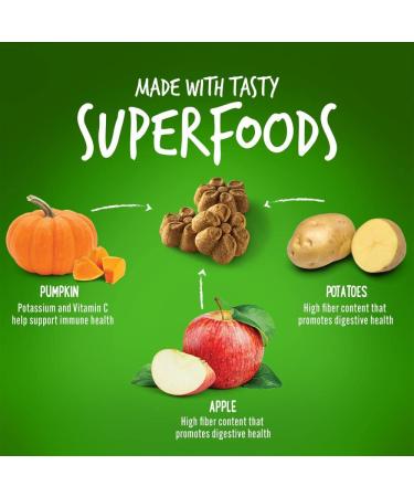 Fruitables Baked Dog Treats | Healthy Pumpkin & Apple Snacks | Low Calorie, Wheat, Corn & Soy Free - 7oz - Buy Online on GoSupps.com