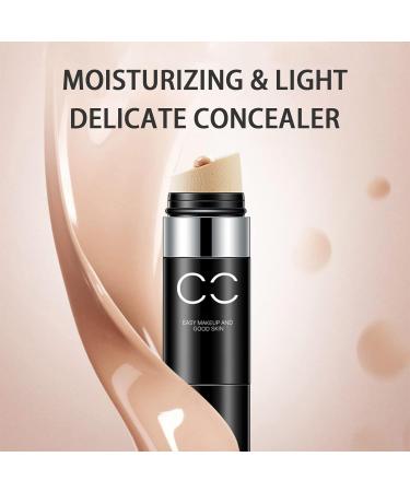 CC Cream Foundation Stick with Air Cushion Sponge | Full Coverage Concealer | Moisturizing Brightening Nude Makeup - Best Pigment Liquid Foundation - Buy Online on GoSupps.com