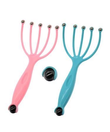 AWADUO Head Massager for Men Women Ball Head Massager Scalp Massage Scratcher for Deep Relax Head and Stress Relief 2 Pieces