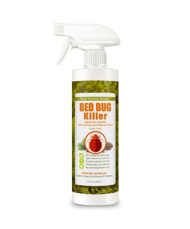 Bed Bug Killer 16 oz EcoVenger by EcoRaider, 100% Kill Efficacy, Bedbugs & Mites, Kills Eggs & The Resistant, Lasting Protection, USDA BIO-Certified, Plant Extract Based & Non-Toxic, Child & Pet Safe 16 Fl Oz (Pack of 1)
