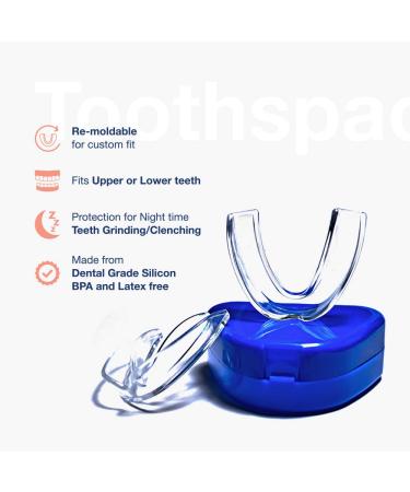 Buy Slim Mouth Guard for Teeth Grinding - Custom Night Guards for TMJ Relief | Moldable Dental Guards (Pack of 4) - Prevent Bruxism & Teeth Clenching - Buy Online on GoSupps.com