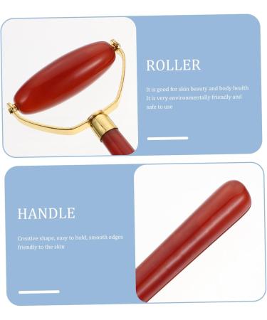 NOLITOY Agate Scraping Board - Facial Massager & Eye Roller Tool Set for Relaxation | 1pc Red 12x7cm - Buy Online on GoSupps.com