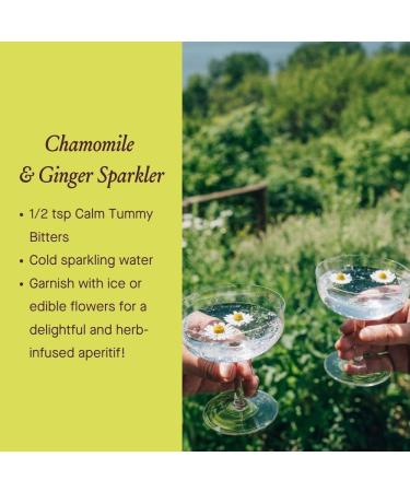 Urban Moonshine Calm Tummy Digestive Bitters - Organic Chamomile & Ginger Supplement | 2 FL OZ - Buy Online on GoSupps.com