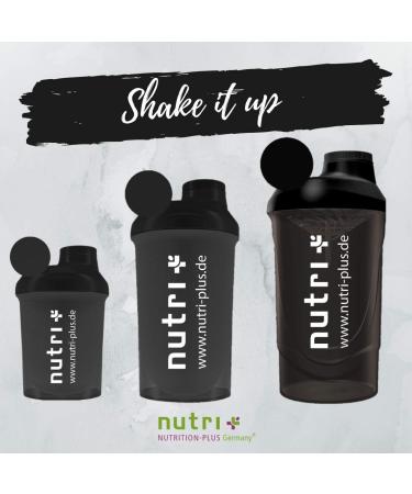 Buy Nano Shaker 300ml Black - Extra Small On-the-Go Mix Cup - BPA-Free with Screw Cap & Sieve Insert - Buy Online on GoSupps.com