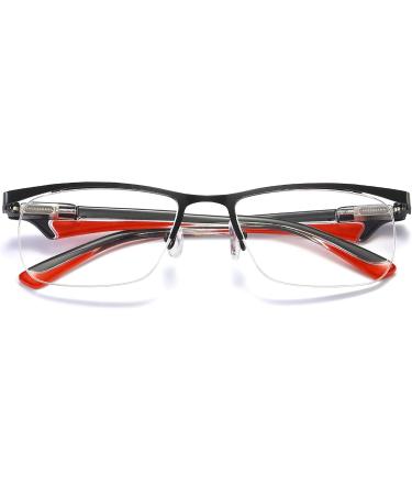 Buy Lanomi Blue Light Filter Reading Glasses - Anti-Blue Light Half Frame Computer Glasses for Men & Women - Red 2.0 Diopters - Buy Online on GoSupps.com