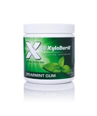 Xyloburst Xylitol Chewing Gum Spearmint 5.29 oz (150 g) 100 Pieces