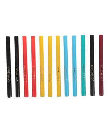 POPETPOP 12pcs Eyeliner Pencil Liquid Eyeliner Waterproof Eyeline Liquid Pencil Set Matte Makeup 1 count (Pack of 1) As Shown