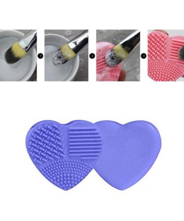 Heart-Shaped Silicone Makeup Brush Cleaner Glove | Beauty Tools for Effortless Cleaning - Buy Online on GoSupps.com