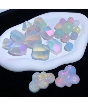 Paillettes pour ongles en r sine poxy - Transparentes - Pigment chrom - Pour manucure - Buy Online on GoSupps.com