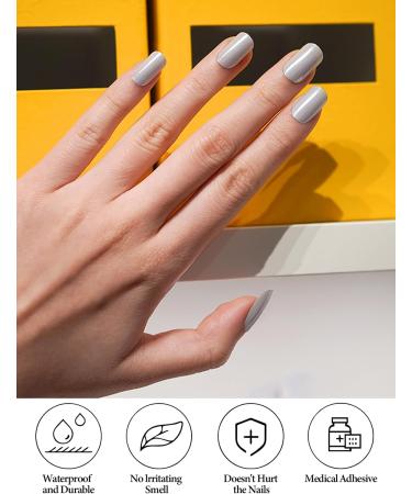 EBANKU 20 PCS Semi Cured Gel Nail Strips - Full Wraps Adhesive Stickers with Nail File and Stick | UV/LED Lamp Required - #6 - Buy Online on GoSupps.com