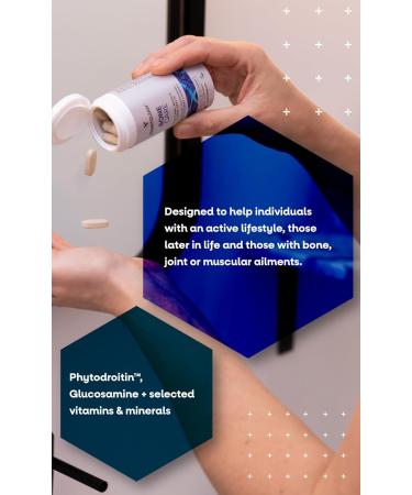 Vegetology Bone Care | Vegan Glucosamine & Phytodroitin | Joint & Bone Support | Allergy-Friendly and Sustainable | Made in UK - Buy Online on GoSupps.com