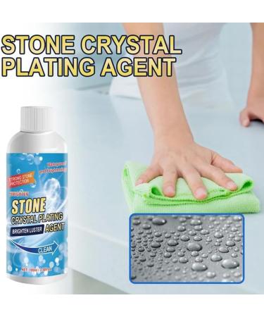 Stone Crystal Plating Agent Stone Stain Remover Cleaner Marble Cleaner Stain Remover Stone polishing Compound All-Purpose Stone Cleaner and Polish for Marble Granite Quartz and More (1pcs) - Buy Online on GoSupps.com