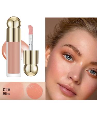 Liquid Blush Natural Matte Finish Moisturizing Cheek Tint Moisturizing Lightweight Blendable Soft Cream Blush Makeup (Rose red) - Buy Online on GoSupps.com