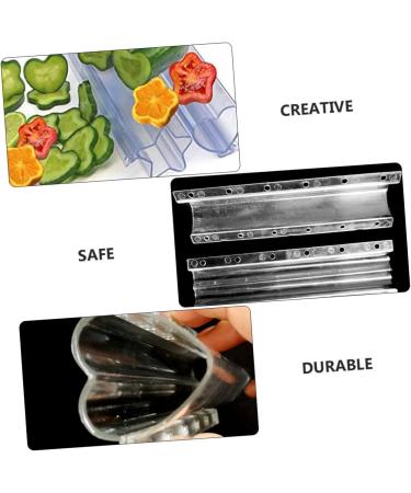 Yardenfun 3pcs Heart Styling Grow Shaper Star Tools Big Kit Fruits Transparent for Growing Strawberry Transparent 20x6.5cm - Buy Online on GoSupps.com