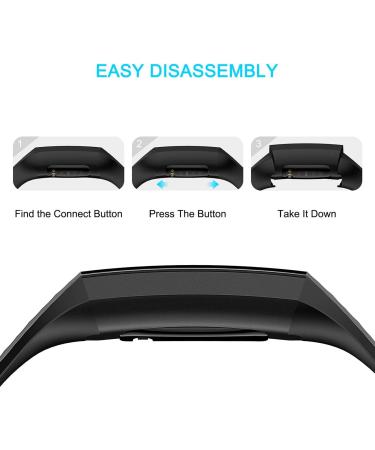 Velavior Waterproof Replacement Bands for Fitbit Charge 4/3/3 SE - Purple Large - Buy Online on GoSupps.com