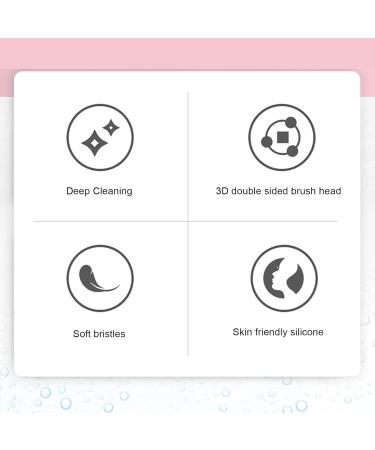 Double Sided Facial Cleansing Brush - Deep Exfoliation Soft Massage Remove Blackheads & Makeup - International Shipping Available - Buy Online on GoSupps.com