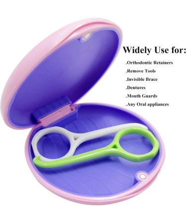 EvaGO Pink Retainer Case for Orthodontic Braces | Durable & Stylish | International Shipping Available - Buy Online on GoSupps.com