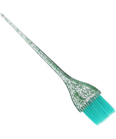 Glitter Handle Hair Dye Brush Hair Coloring Tool with Long Handle Material Pearly Lustre Handle for Beauty Salon and Hair Salon (Green) - Buy Online on GoSupps.com