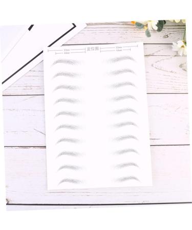 FOMIYES 2 Sheets Waterproof Stickers Black Stickers Makeup Eyebrow Sticker Eyebrow Stickers Modify 3d Tool - Buy Online on GoSupps.com