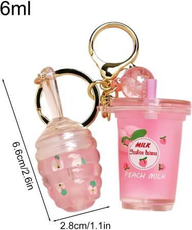  G n rique Lip Gloss Makeup - Long Lasting Lip Tint Moisturizing Formula Milk Tea Shaped Key Fob Smooth Primer Base Beauty Cosmetics for Daily Use  - Buy Online on GoSupps.com