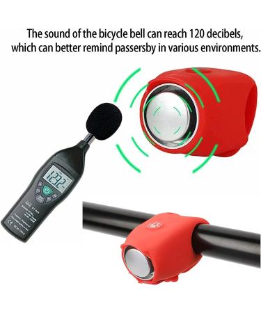 120dB Electric Bike Horn: Super Loud Waterproof Bell with 6 Sound Modes for Adults & Kids - Red - Buy Online on GoSupps.com