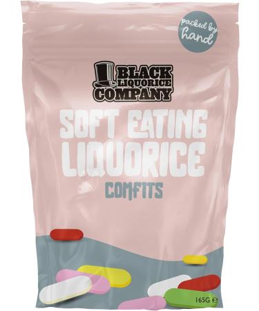 Black Liquorice Company - Soft Eating Liquorice Liquorice Comfits 3 x 165g - Buy Online on GoSupps.com