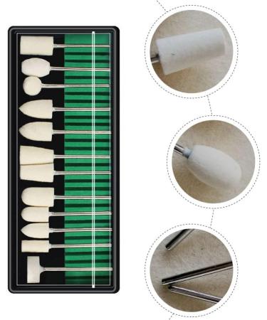 Lurrose 1Set nail polish manicure tools faux nails Nail sanding bits Sturdy grinding heads pedicure tools cleaning kit electric rotary polishing file Nail Beauty Tools Manicure File Bit - Buy Online on GoSupps.com